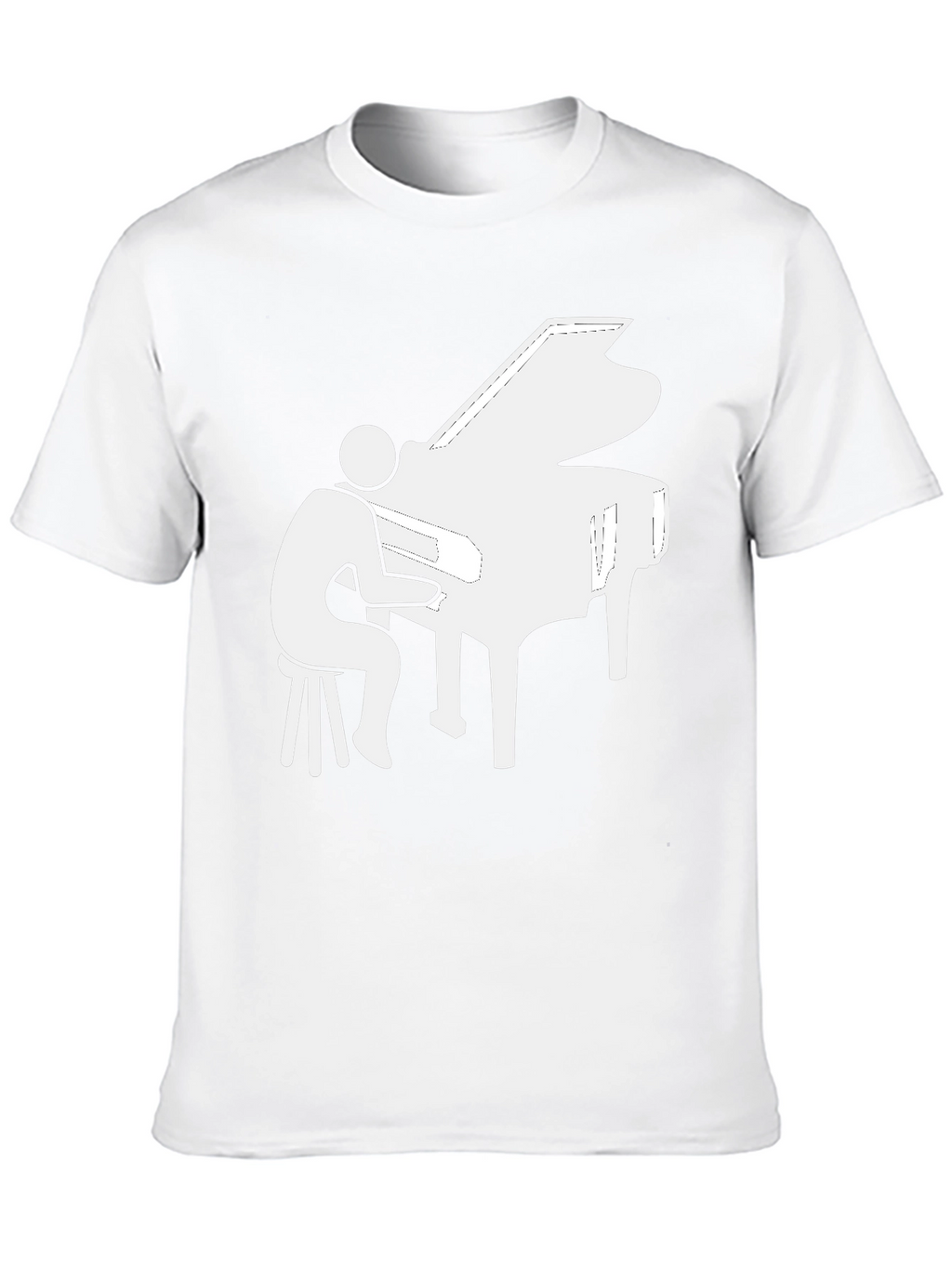Piano Player Graphic Tee - Musician T-Shirt