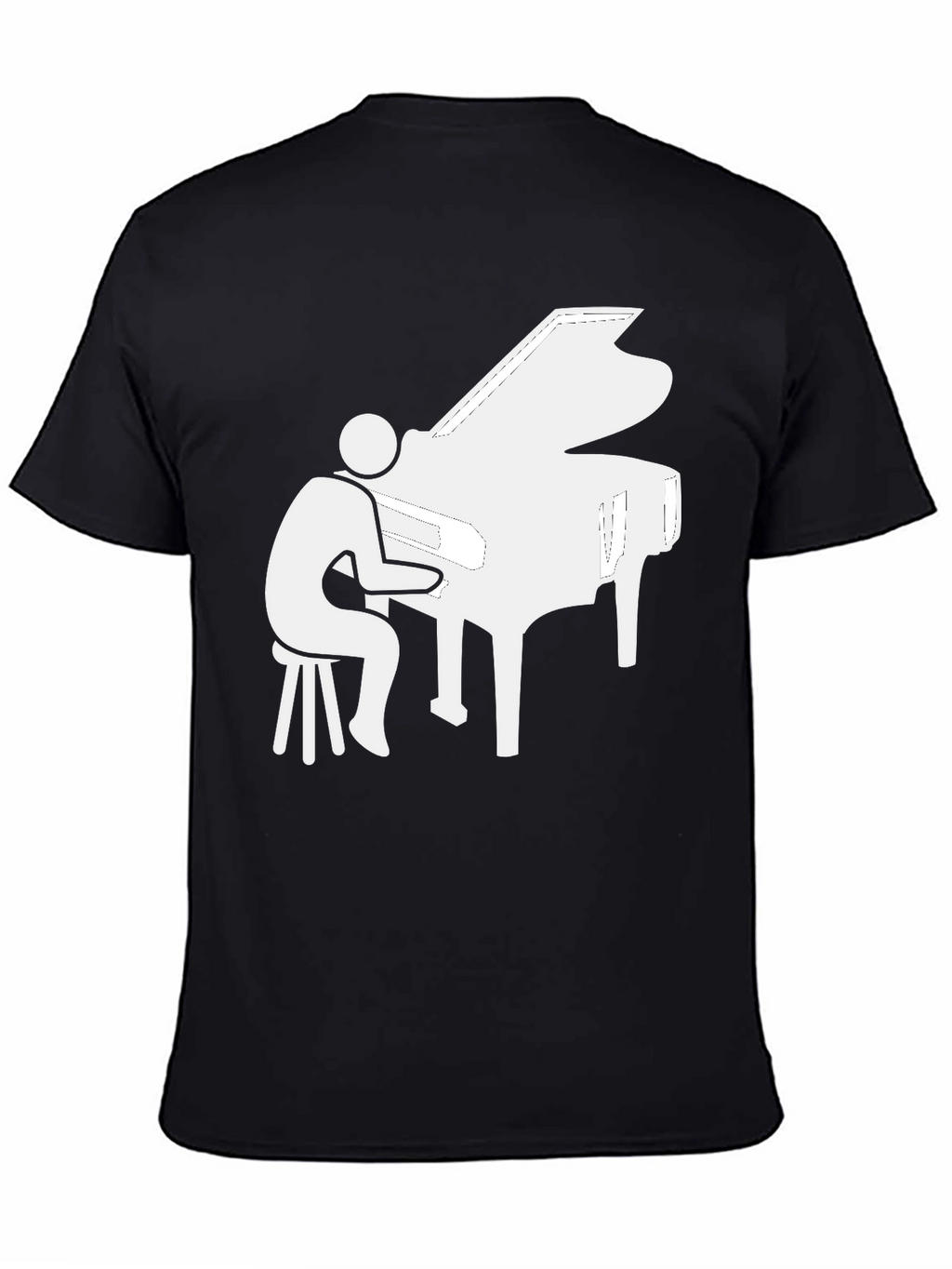 Piano Player Graphic Tee - Musician T-Shirt