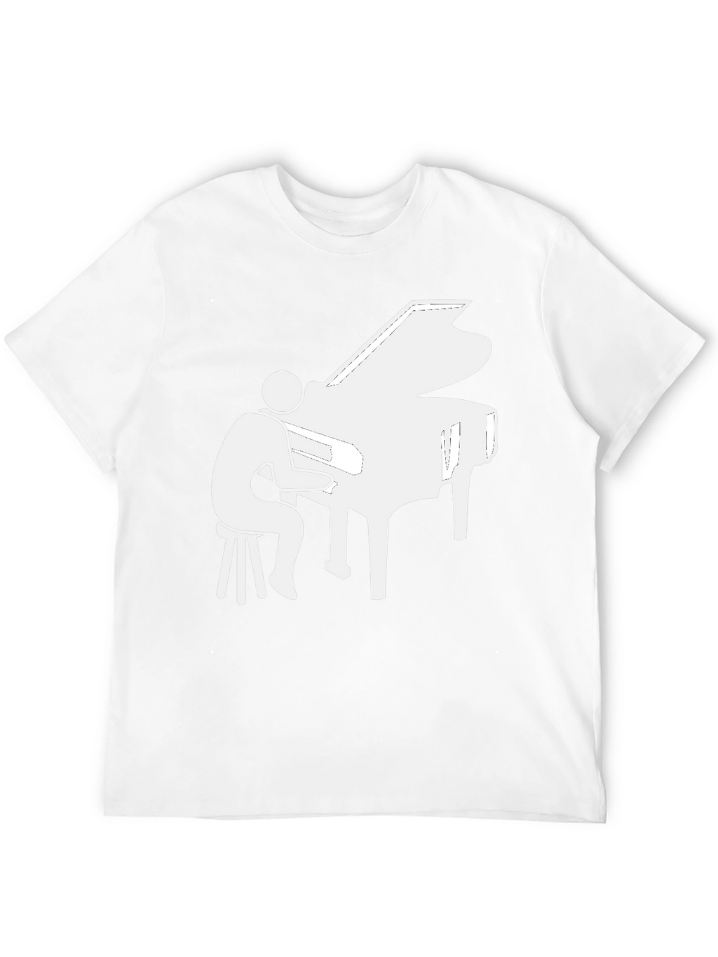 Piano Player Graphic Tee - Musician T-Shirt