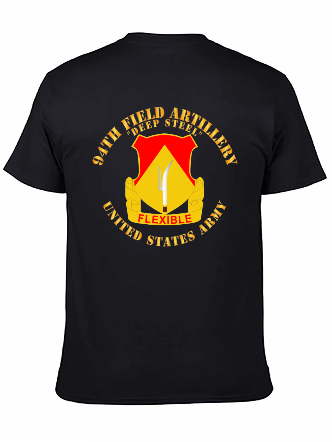 94th Field Artillery T-Shirt - Deep Steel Flexible Army Tee