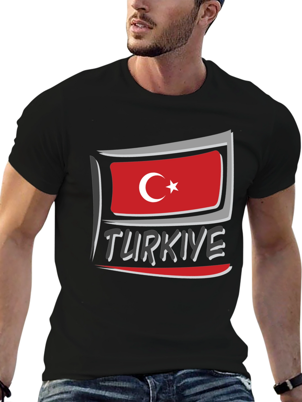 Türkiye Flag Graphic T-Shirt