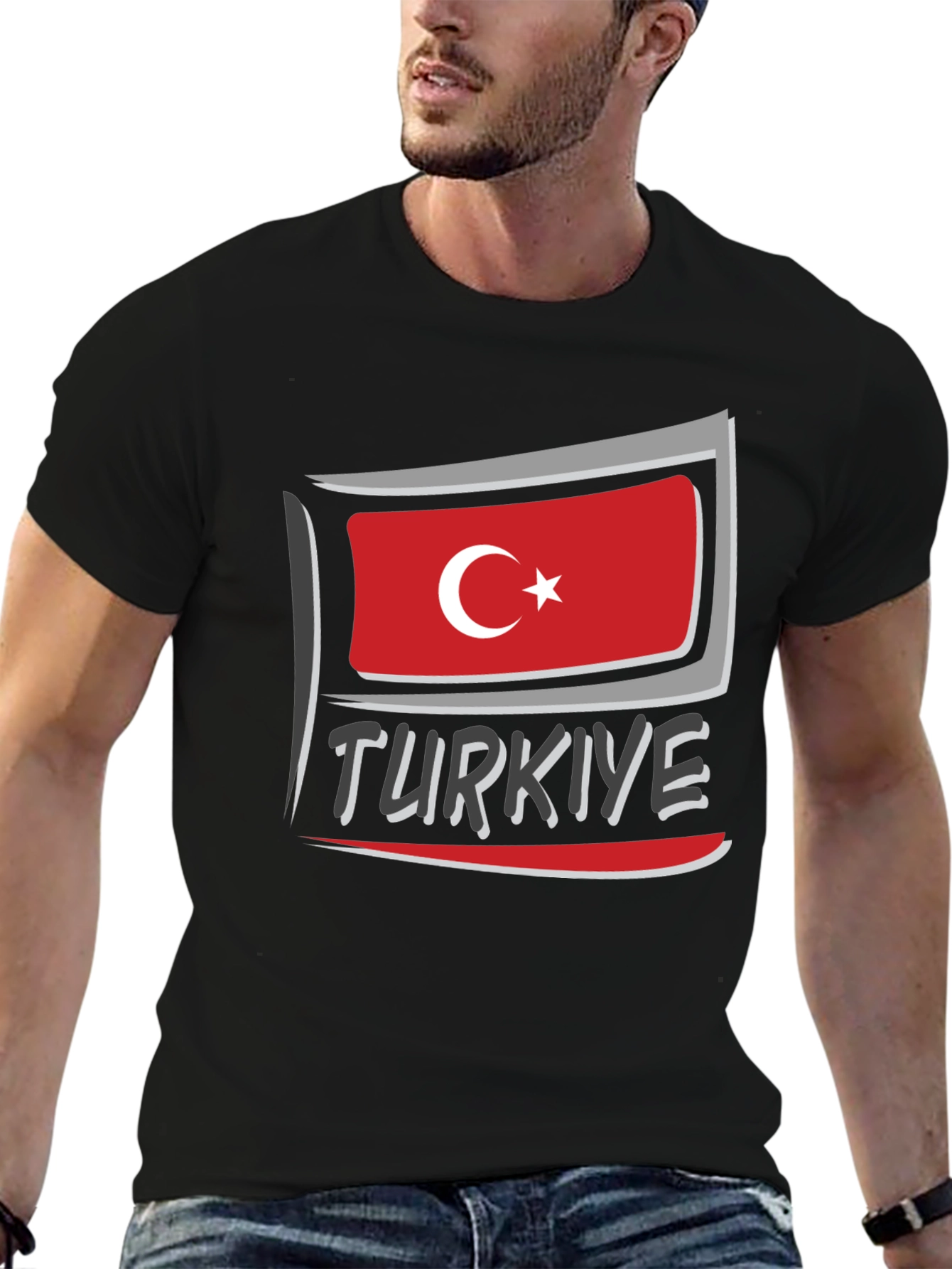 Türkiye Flag Graphic T-Shirt