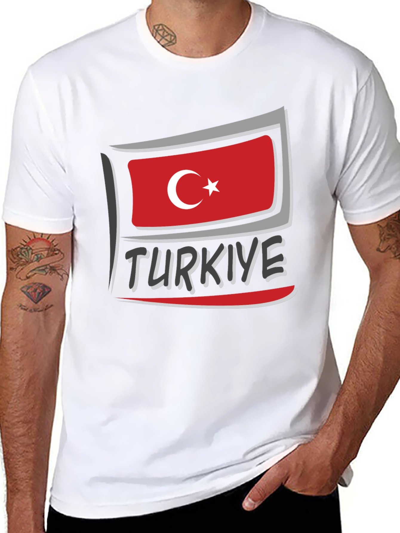 Türkiye Flag Graphic T-Shirt