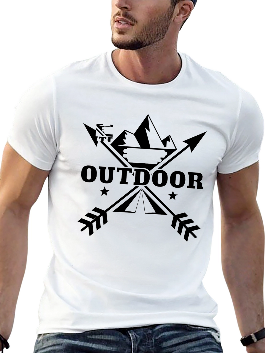 Outdoor Adventure T-Shirt - Mountain Design