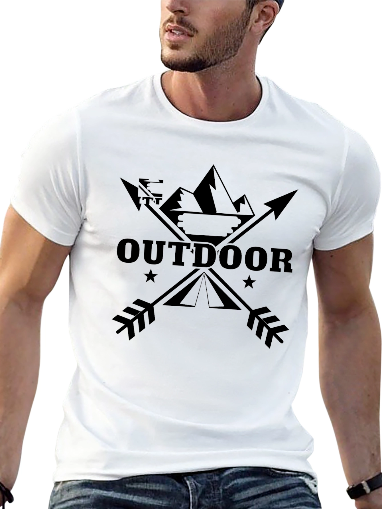 Outdoor Adventure T-Shirt - Mountain Design