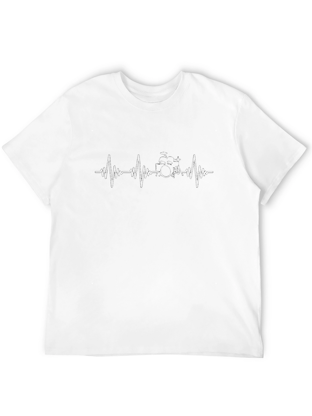 Drummer Heartbeat T-Shirt - Music Lover Tee