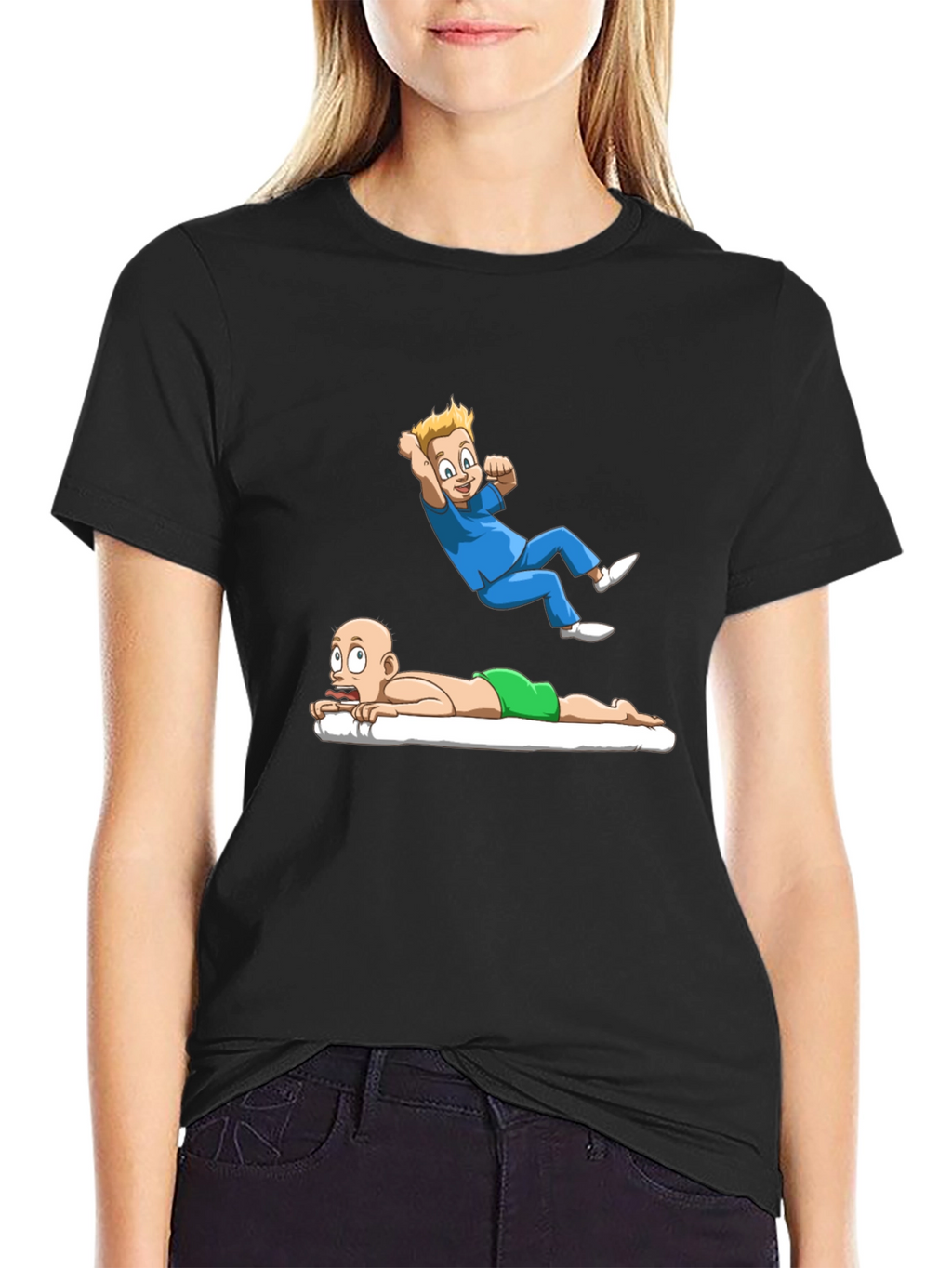 Cartoon Graphic Tee - Massage Therapy Humor