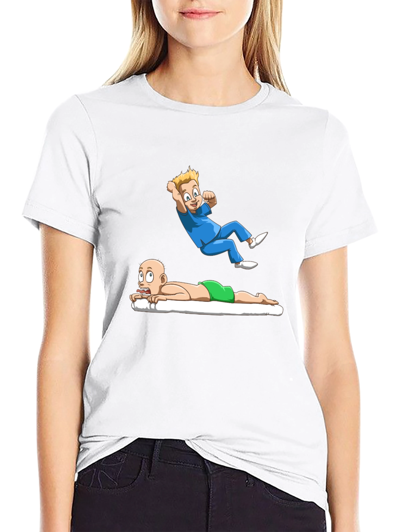 Cartoon Graphic Tee - Massage Therapy Humor