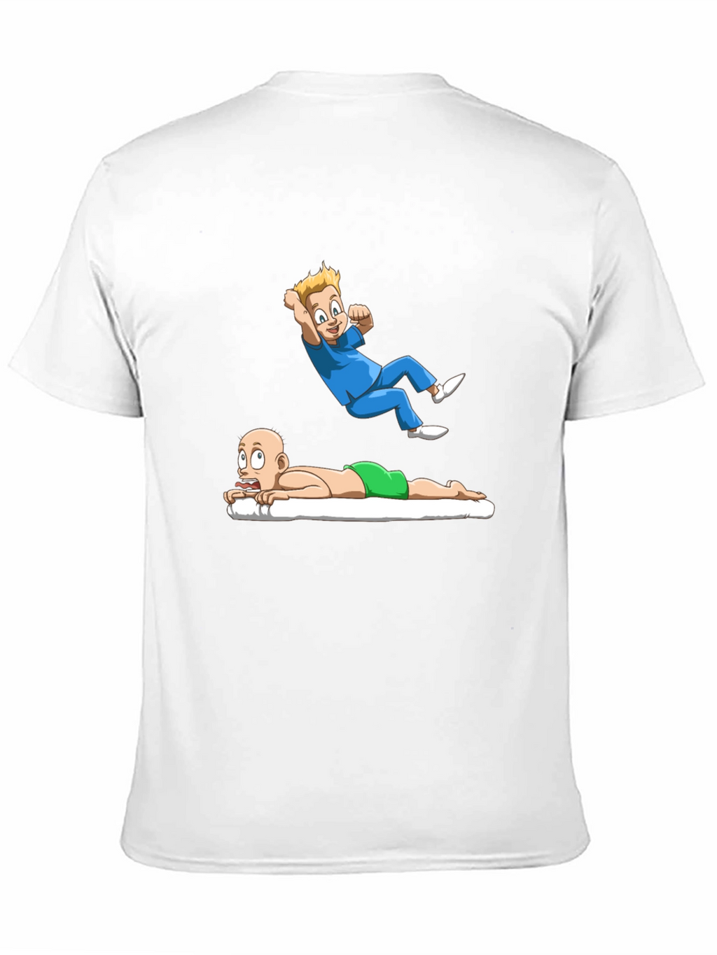 Cartoon Graphic Tee - Massage Therapy Humor