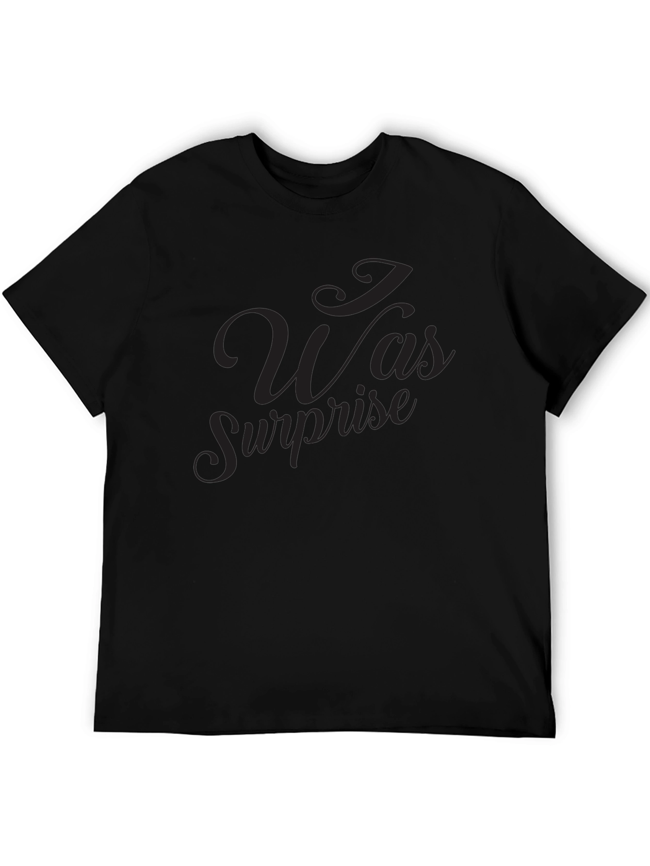 Surprise Script Black T-Shirt