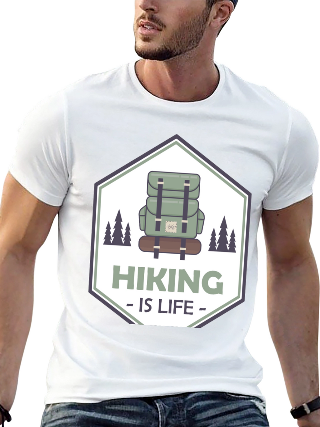 Hiking is Life Black T-Shirt