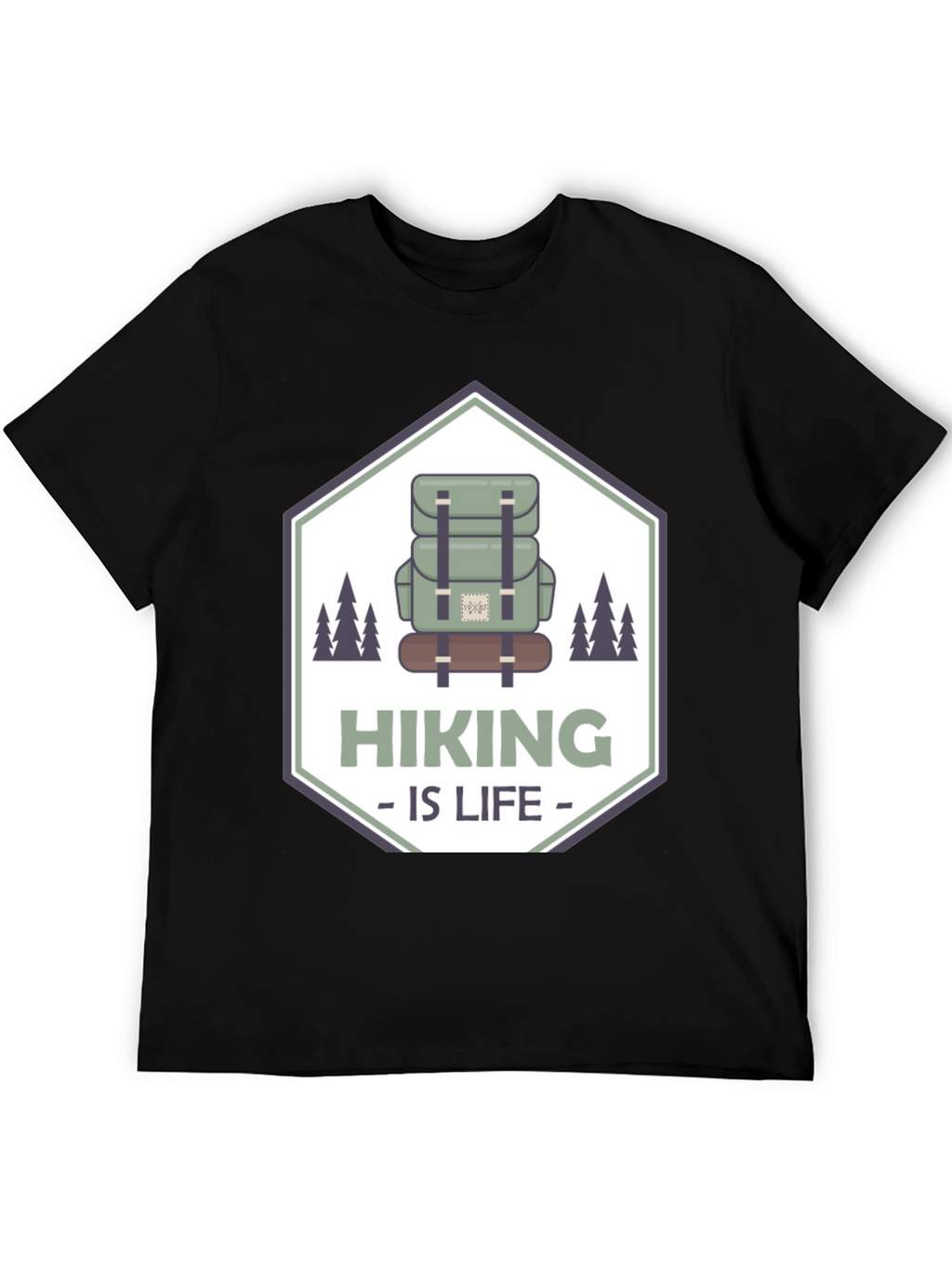 Hiking is Life Black T-Shirt
