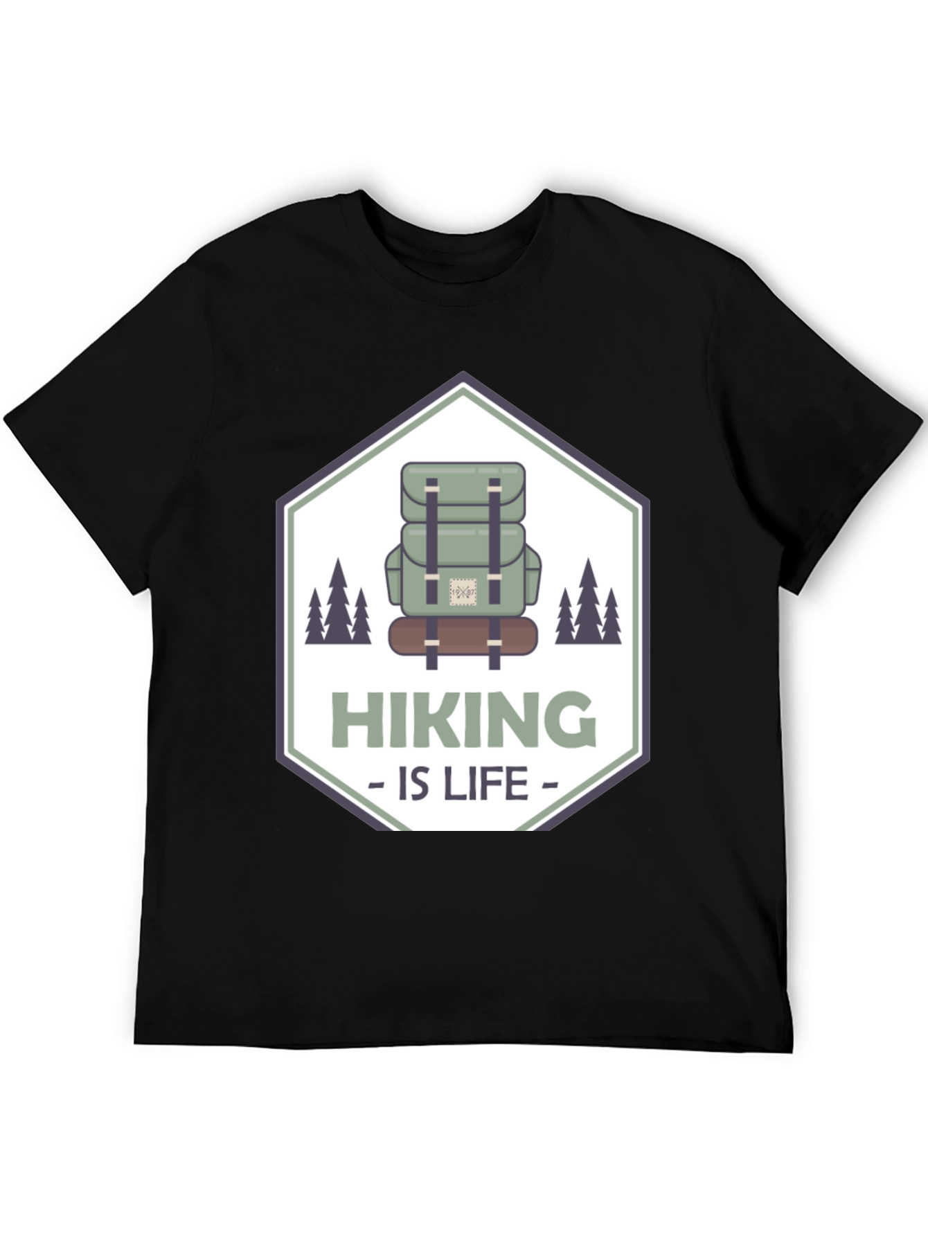 Hiking is Life Black T-Shirt