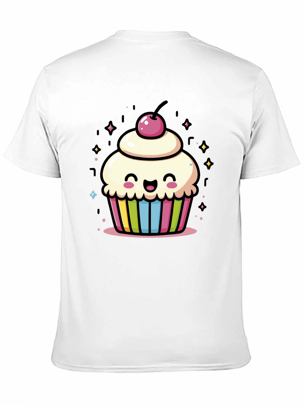 Cute Cupcake Graphic Tee - Whimsical Design