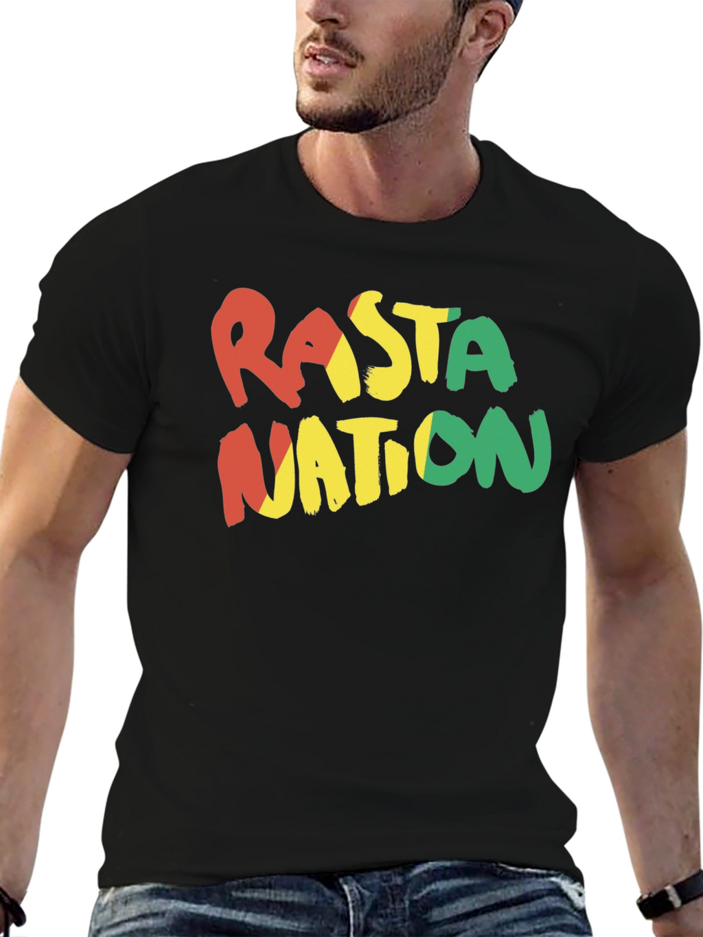 Rasta Nation Black T-Shirt