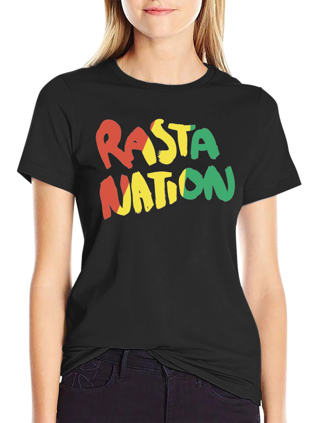 Rasta Nation Black T-Shirt