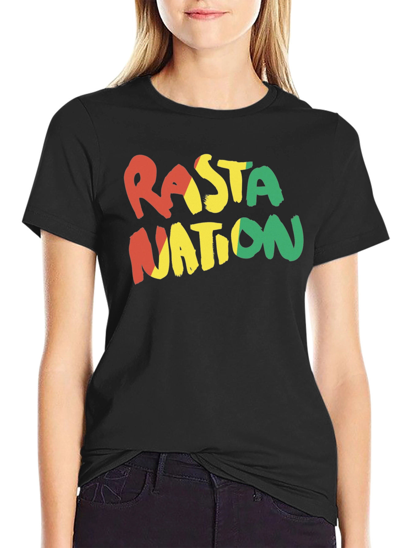 Rasta Nation Black T-Shirt