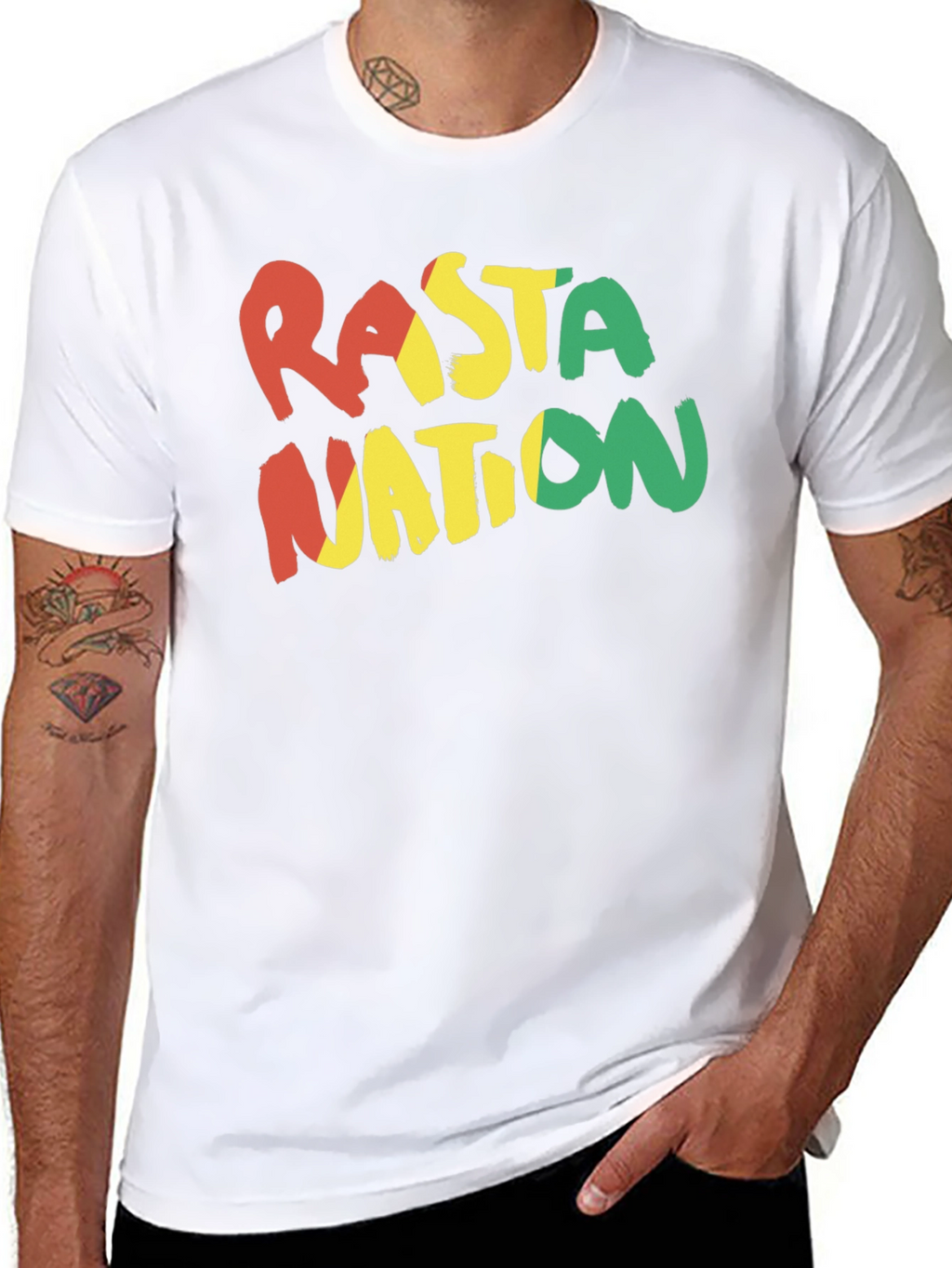 Rasta Nation Black T-Shirt