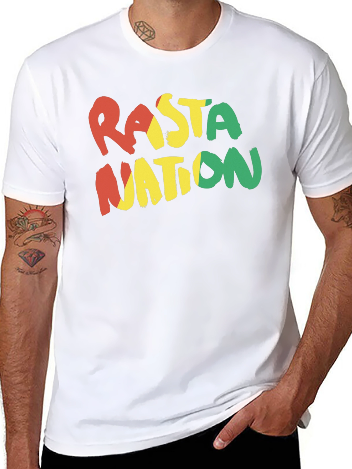 Rasta Nation Black T-Shirt