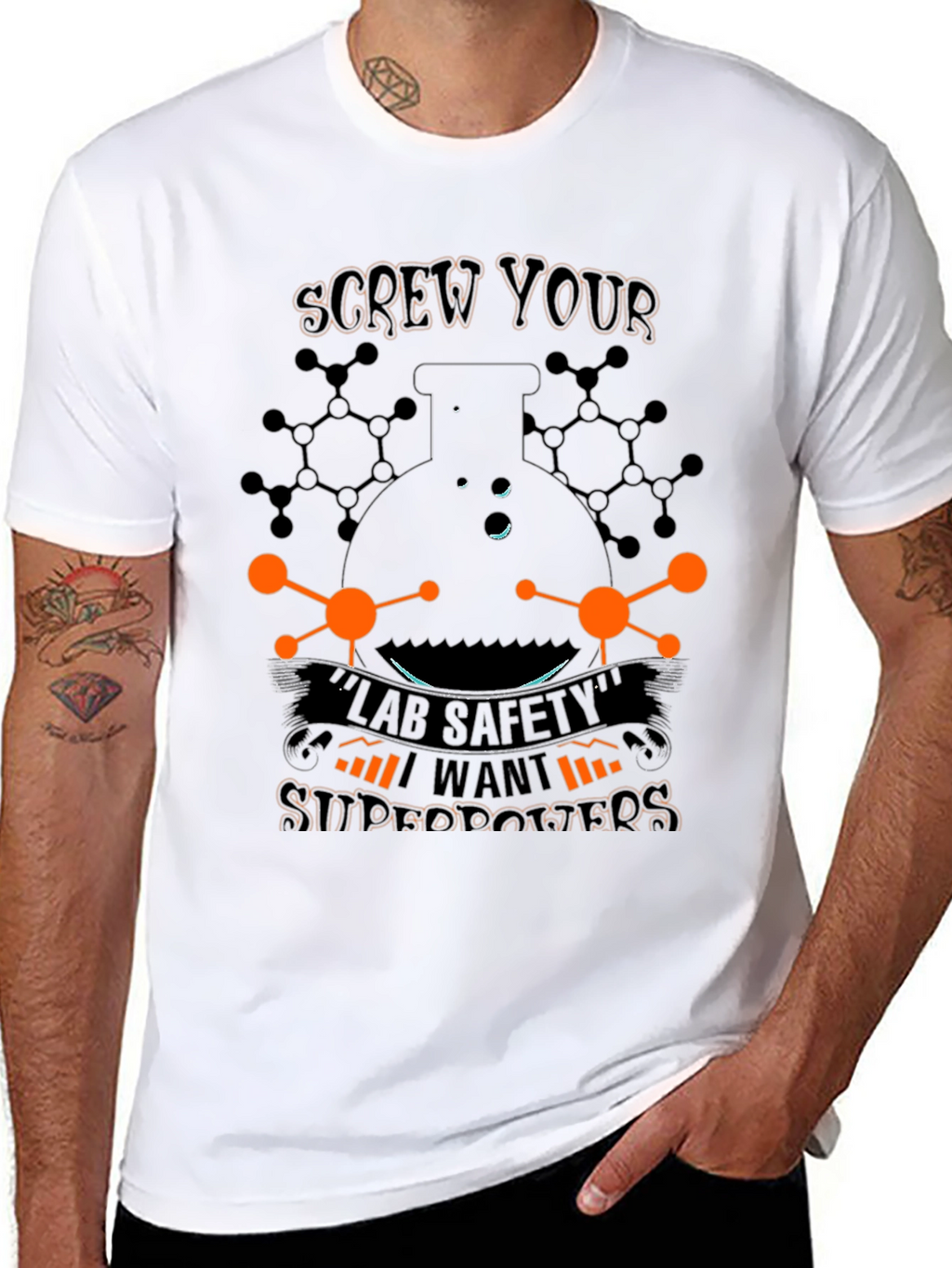Lab Safety Superpowers T-Shirt - Science Humor Tee