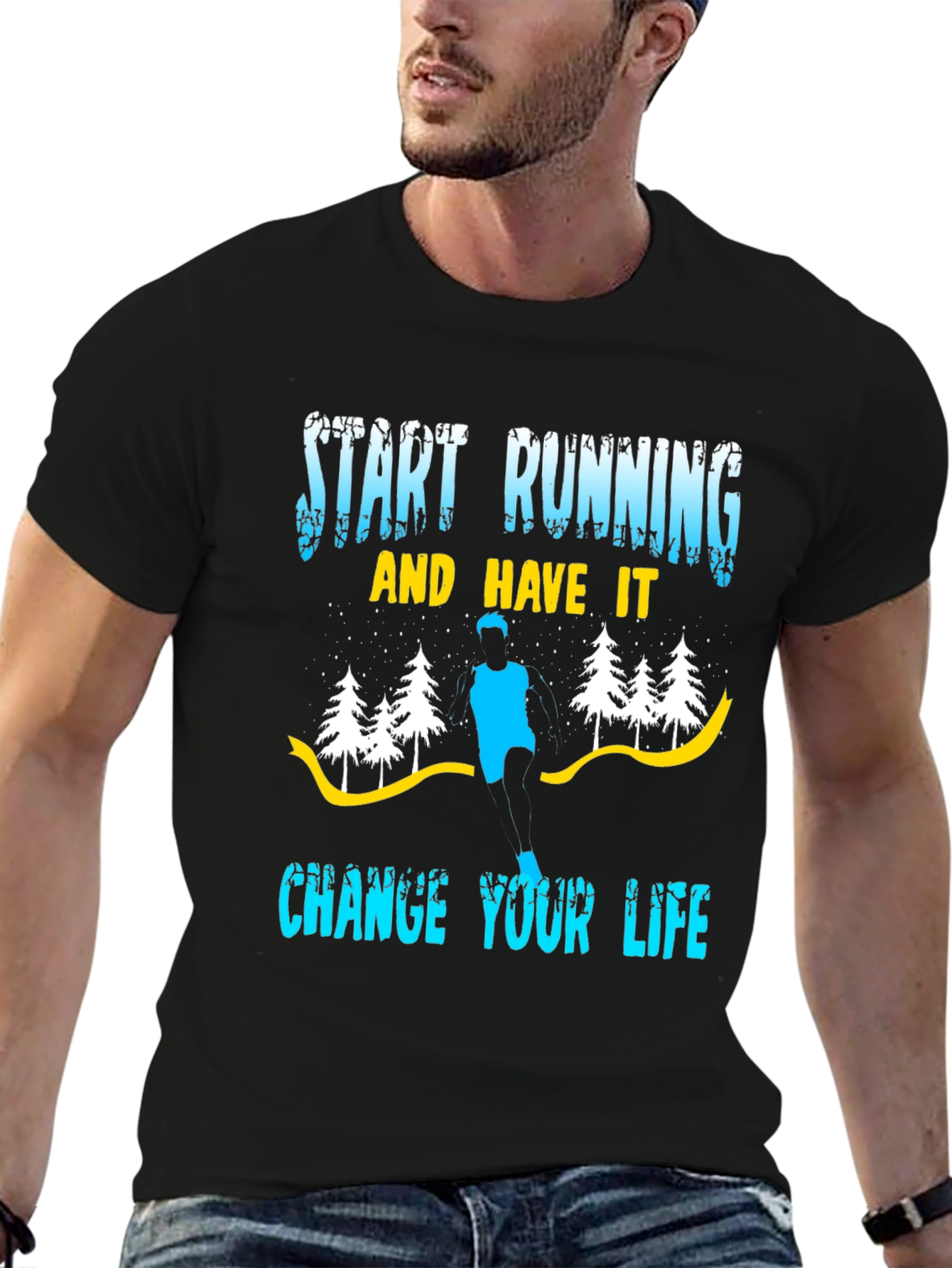 Start Running Graphic Tee - Change Your Life