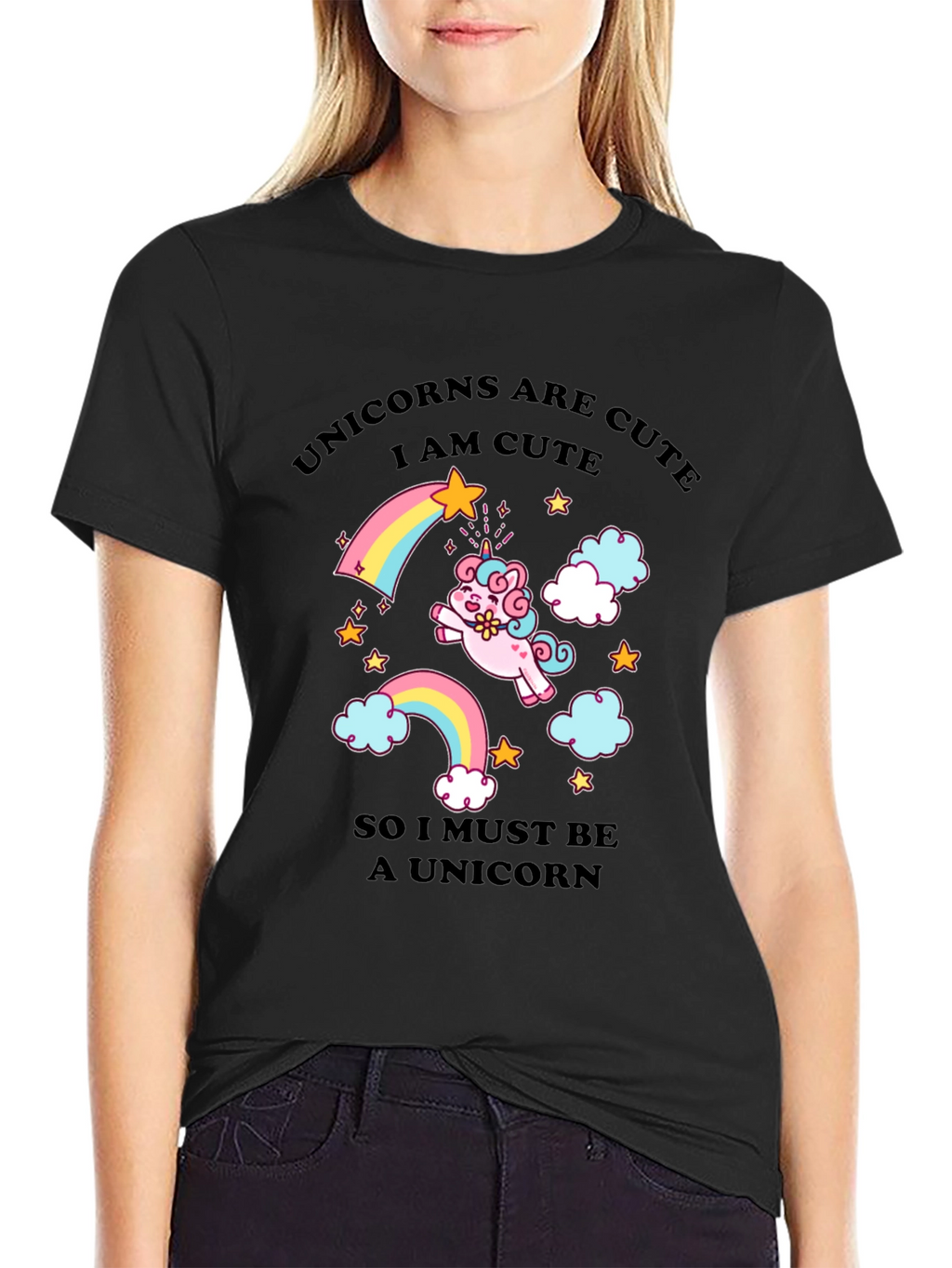 Unicorns Are Cute Graphic T-Shirt