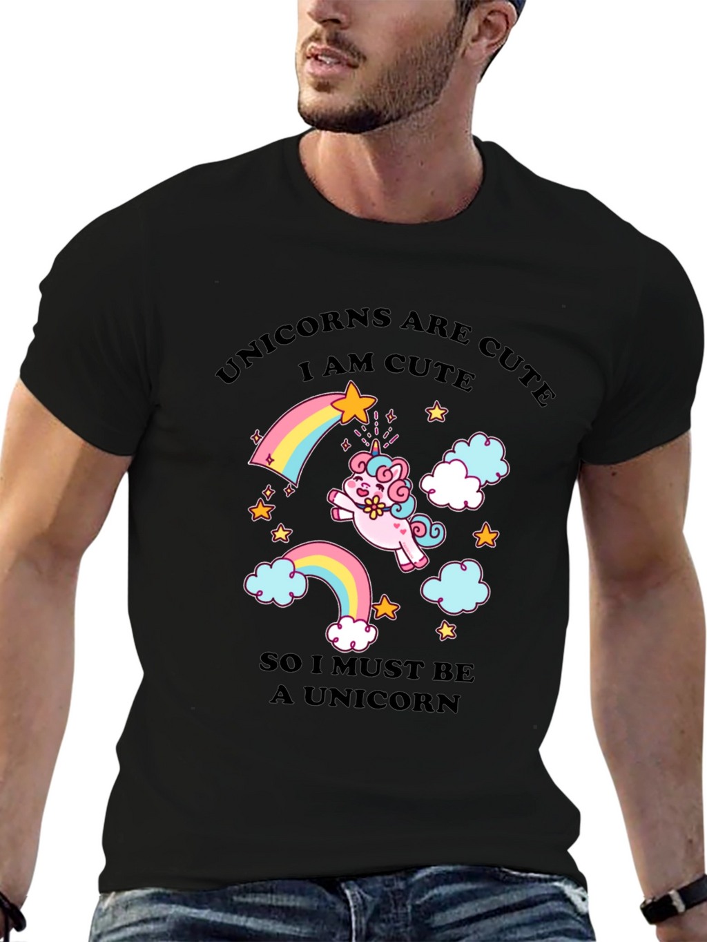 Unicorns Are Cute Graphic T-Shirt