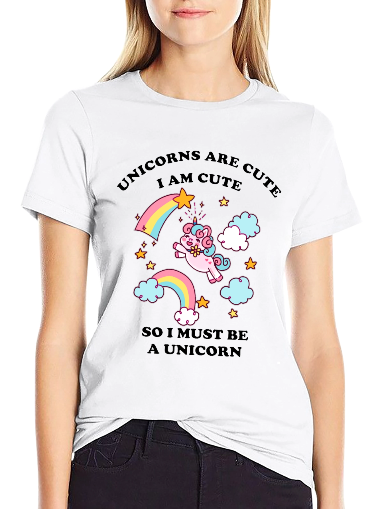 Unicorns Are Cute Graphic T-Shirt