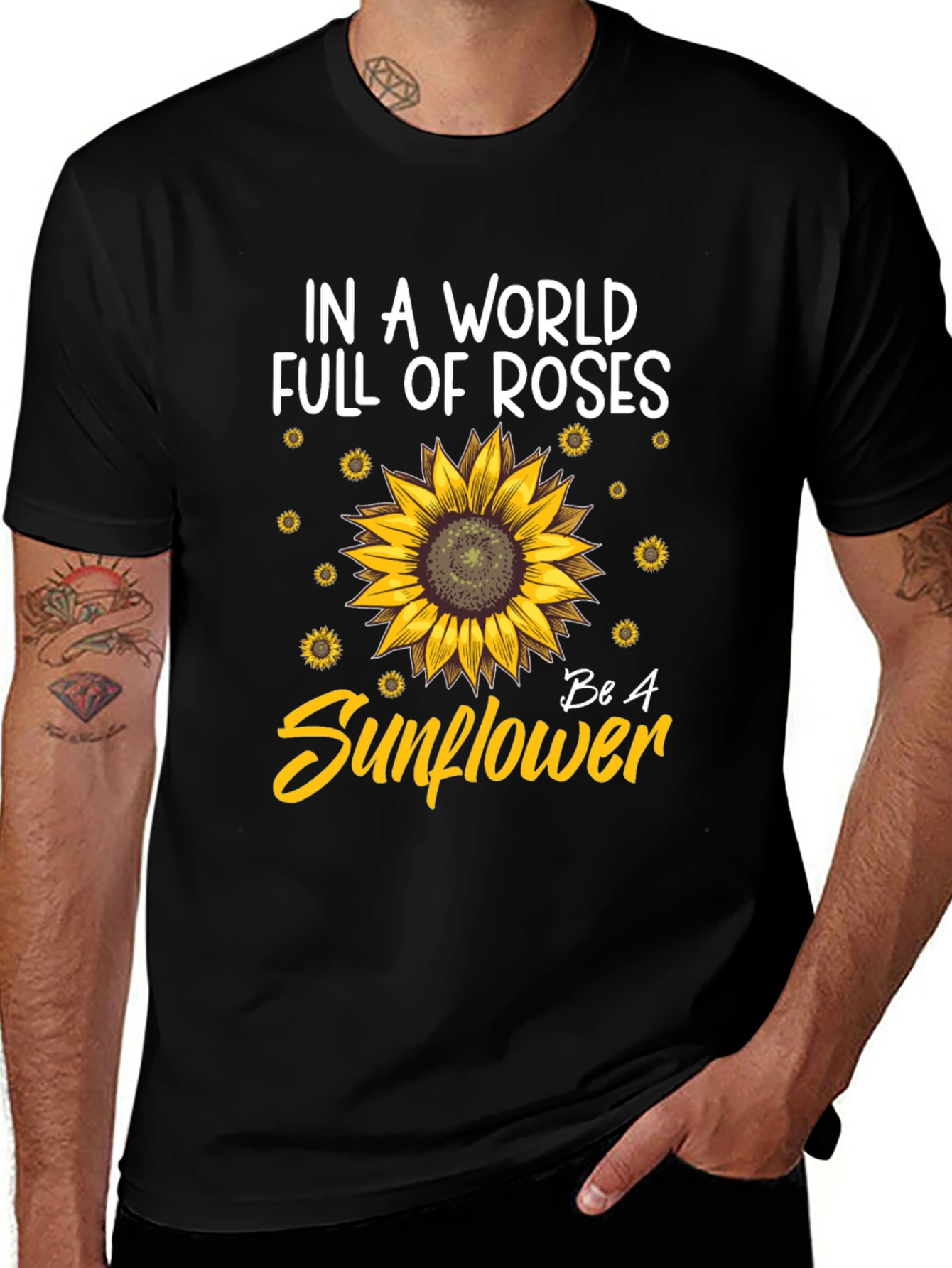 Be A Sunflower Graphic T-Shirt