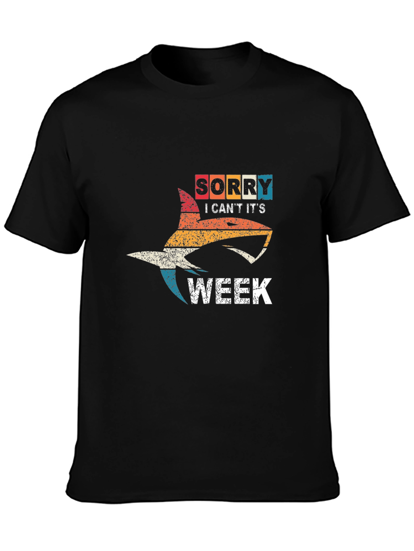 Shark Week T-Shirt Funny Sorry I Cant Graphic Tee