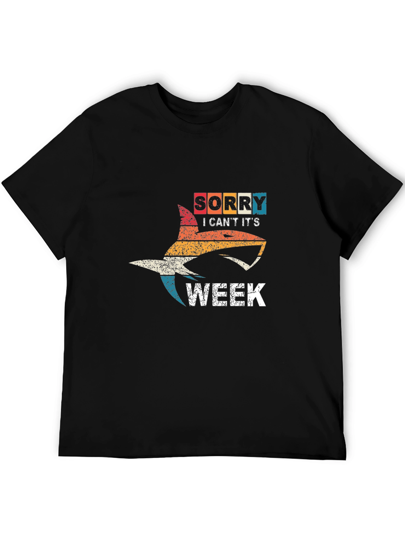 Shark Week T-Shirt Funny Sorry I Cant Graphic Tee