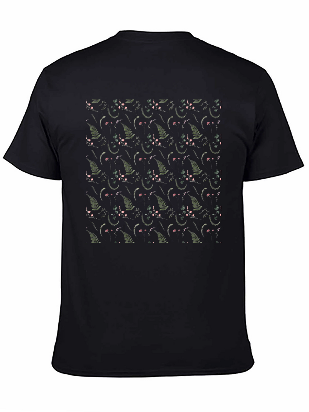 Floral Print Black T-Shirt