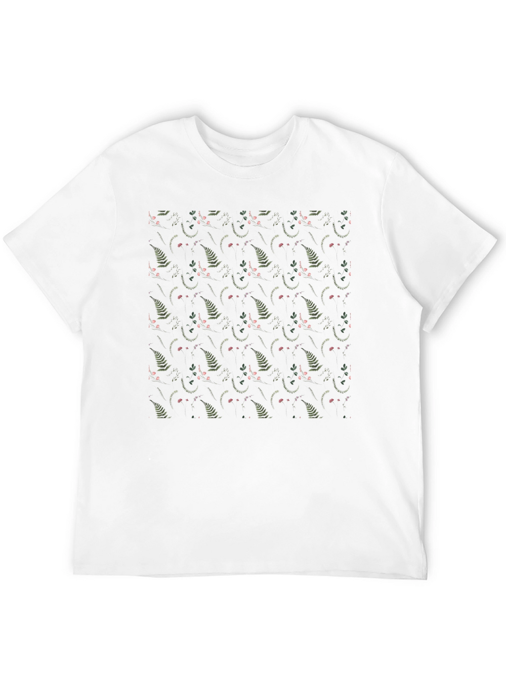 Floral Print Black T-Shirt