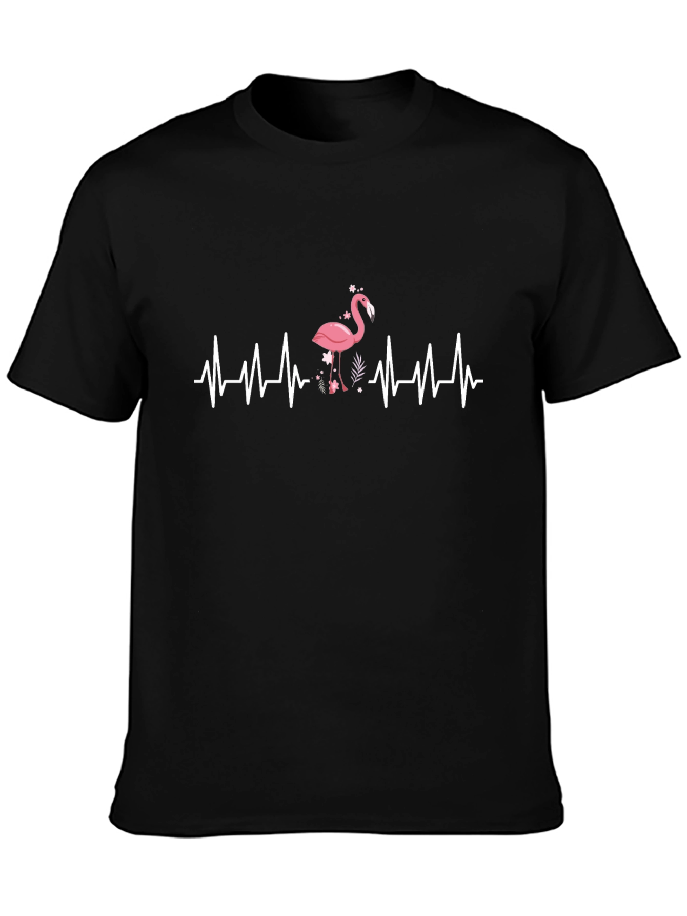 Flamingo Heartbeat Graphic T-Shirt