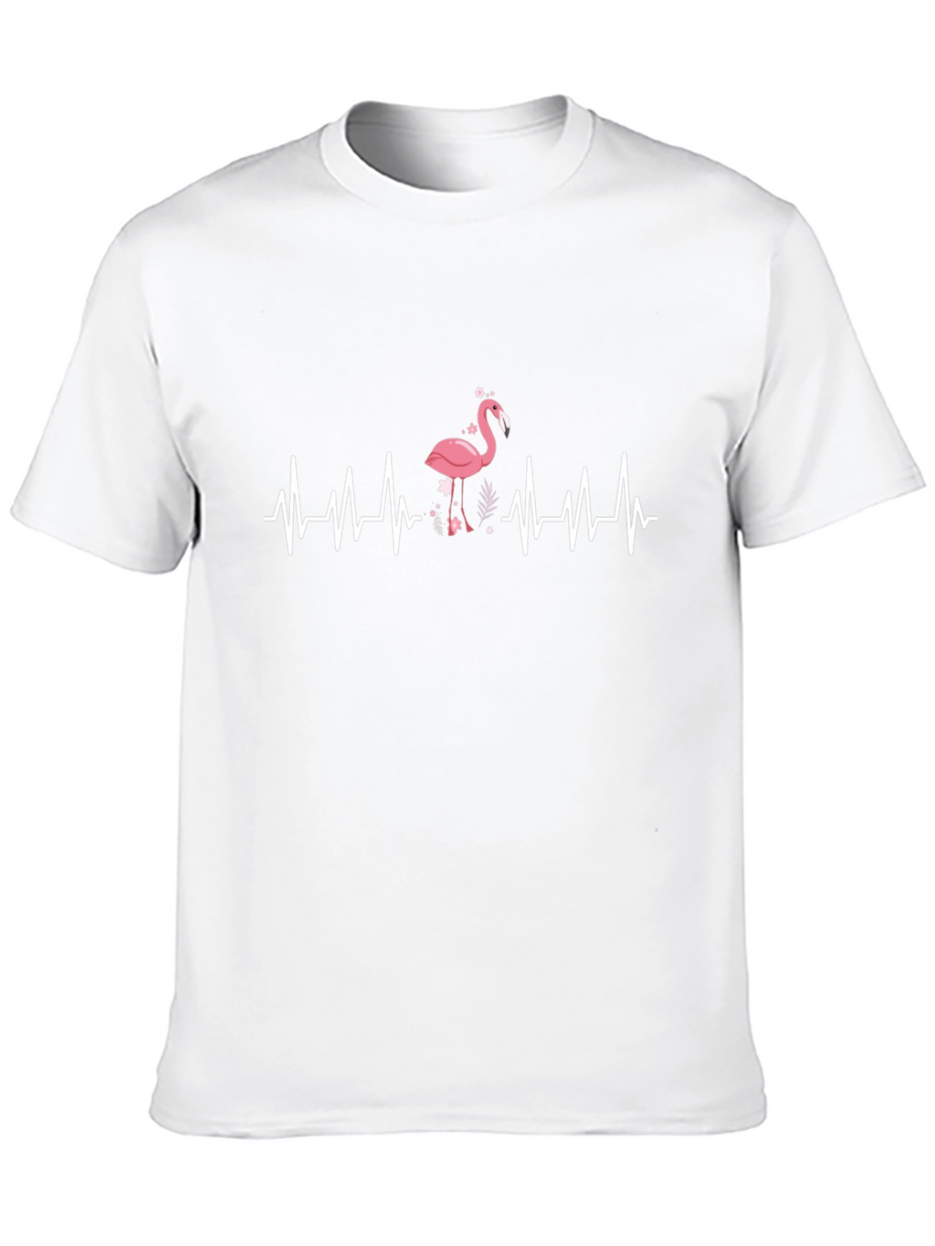 Flamingo Heartbeat Graphic T-Shirt