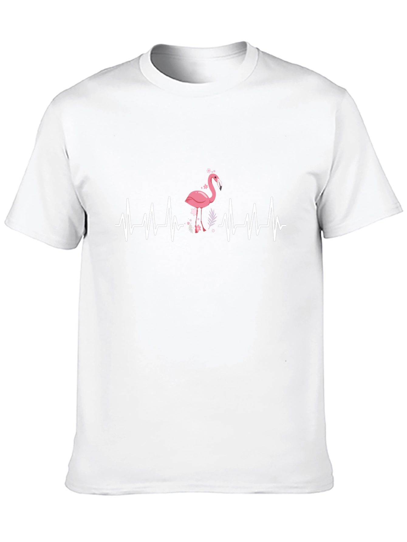 Flamingo Heartbeat Graphic T-Shirt