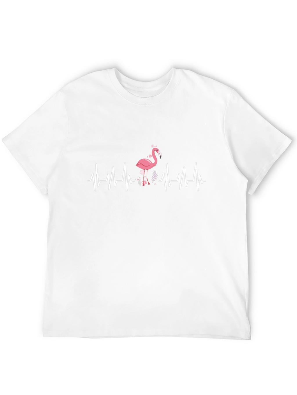 Flamingo Heartbeat Graphic T-Shirt