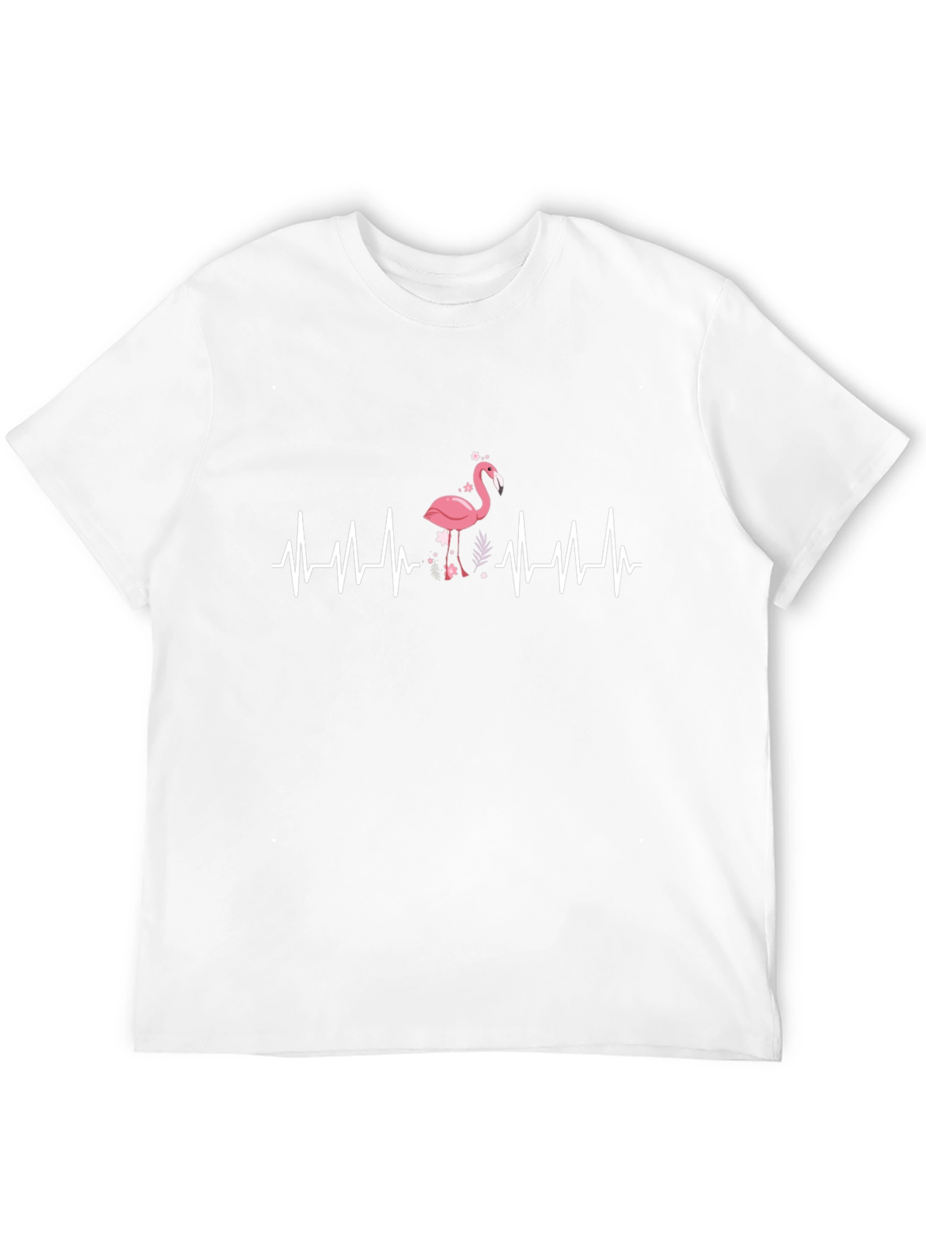 Flamingo Heartbeat Graphic T-Shirt