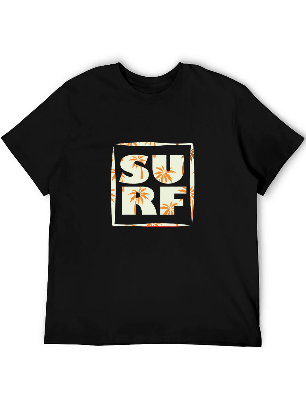 Surf T-Shirt - Tropical Palm Tree Design
