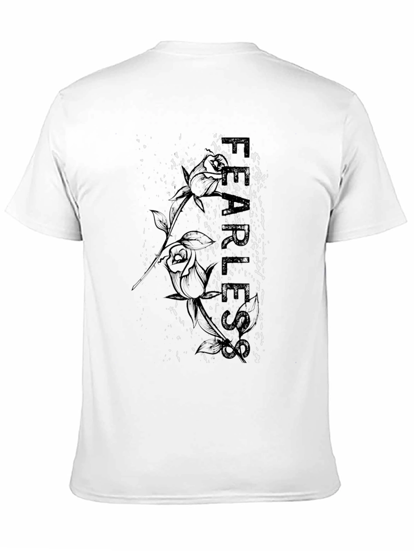Fearless Rose Graphic Print Tee