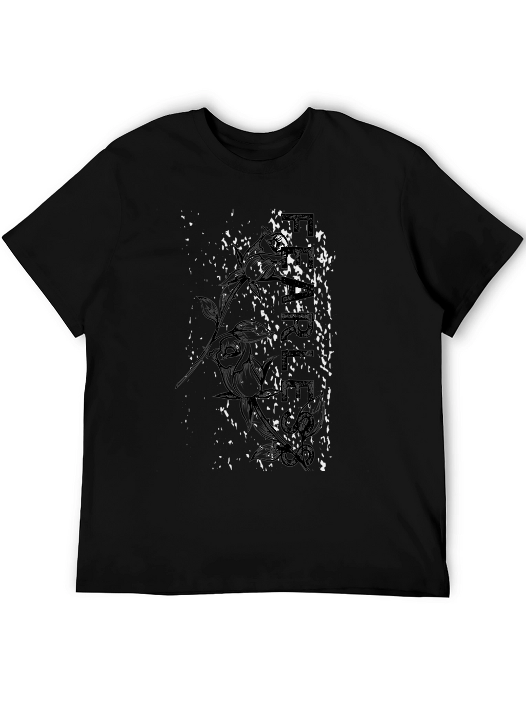 Fearless Rose Graphic Print Tee