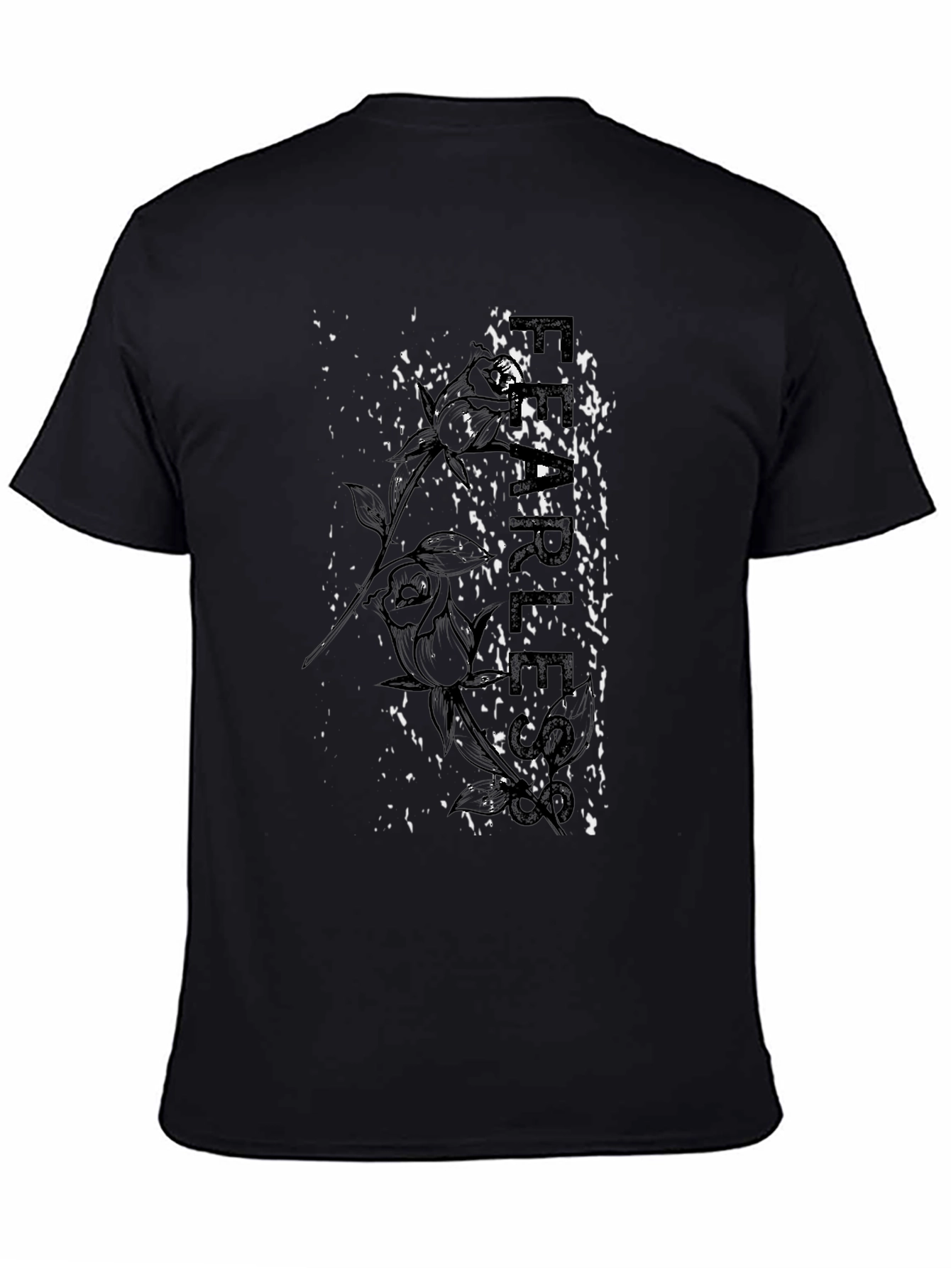 Fearless Rose Graphic Print Tee