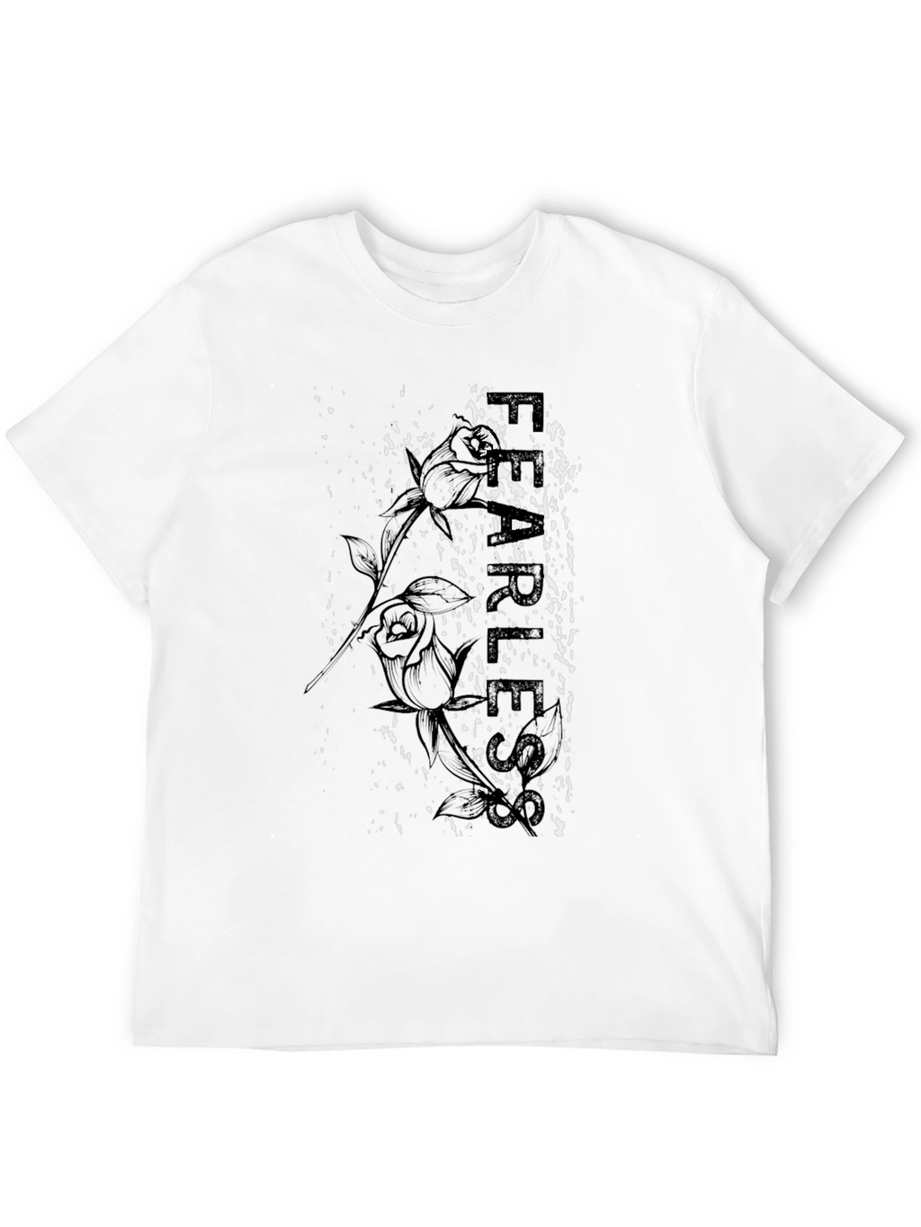 Fearless Rose Graphic Print Tee