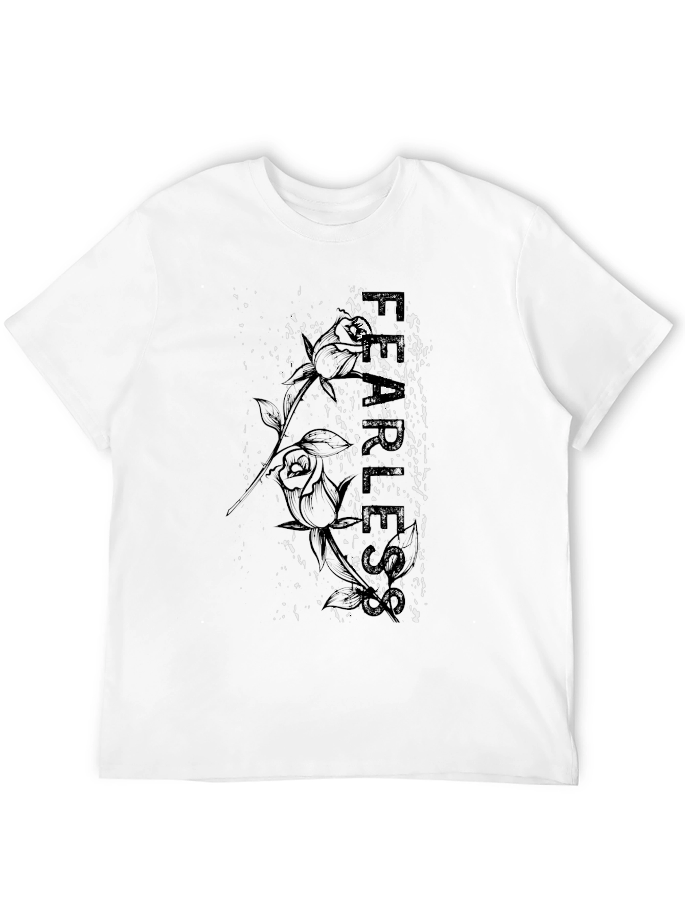 Fearless Rose Graphic Print Tee