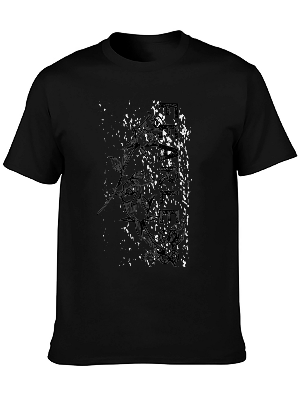 Fearless Rose Graphic Print Tee