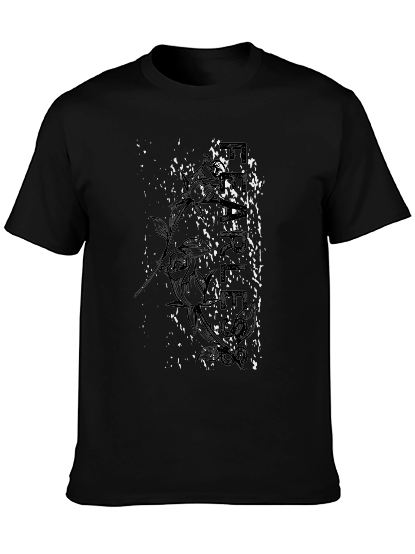 Fearless Rose Graphic Print Tee