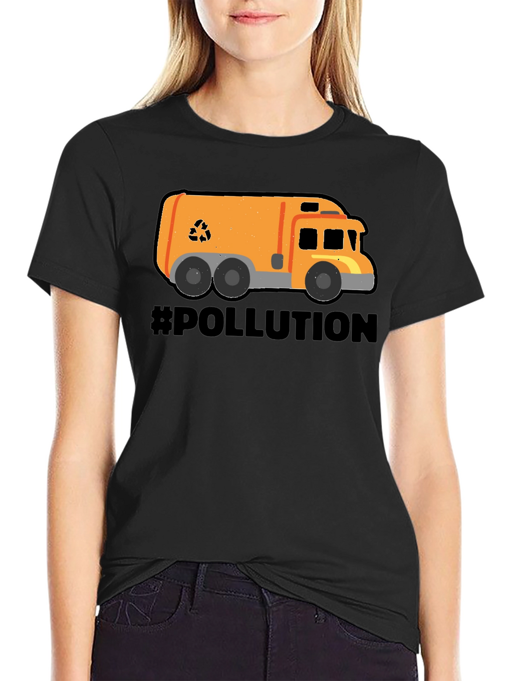 Recycle Truck Graphic T-Shirt - Pollution Awareness Tee