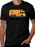 Recycle Truck Graphic T-Shirt - Pollution Awareness Tee