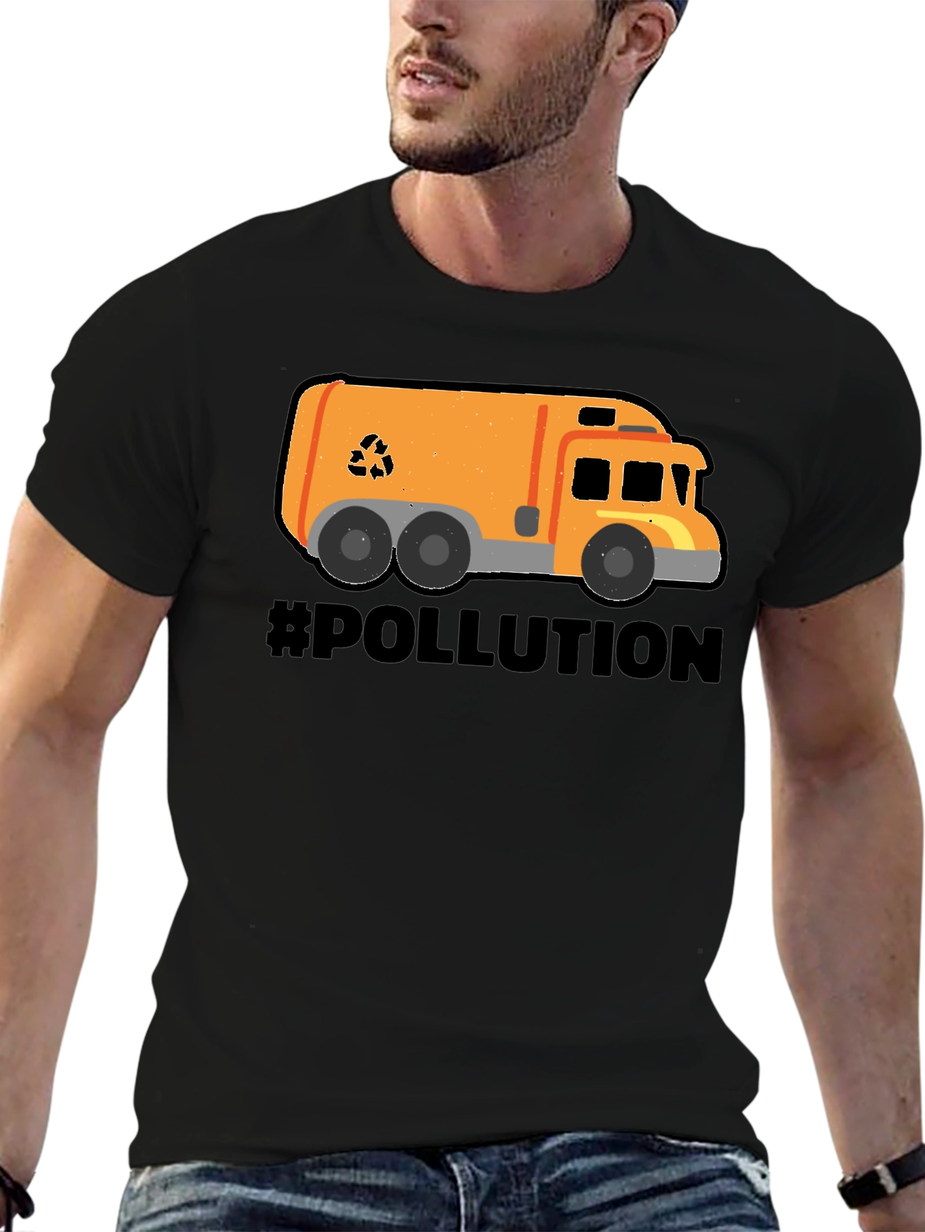 Recycle Truck Graphic T-Shirt - Pollution Awareness Tee