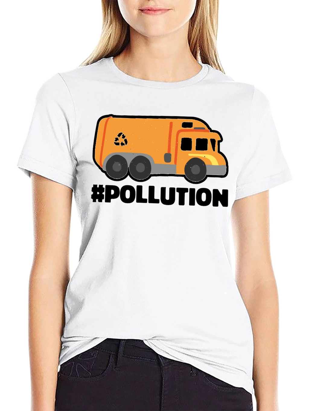 Recycle Truck Graphic T-Shirt - Pollution Awareness Tee